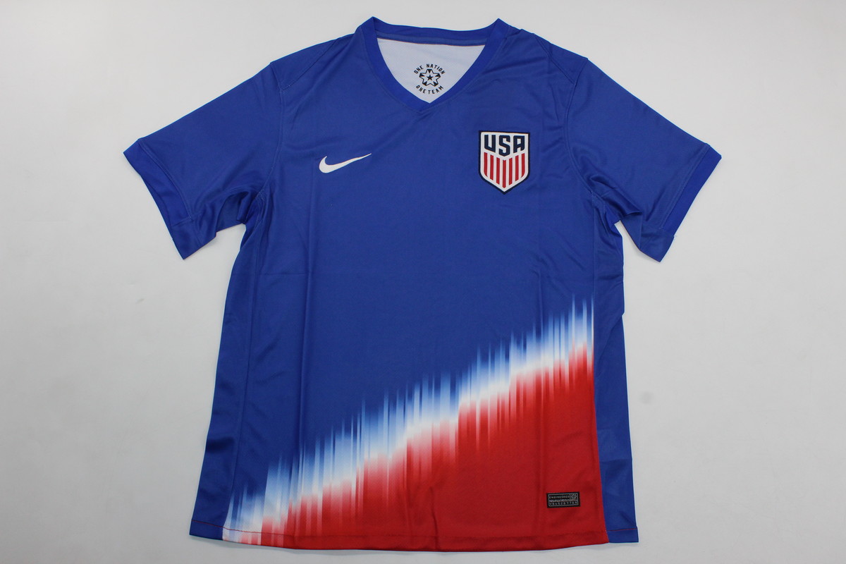 AAA Quality USA 2024 Away Blue Leaked Soccer Jersey